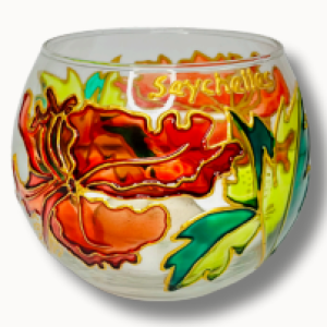 PHILATELIC- ROUND CANDLE HOLDER LARGE
