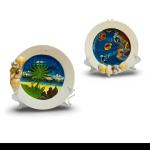 PHILATELIC - SEYCHELLES LARGE PLATE WITH SHELLS