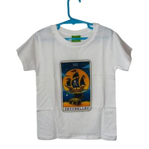 SUPER COCO  - TSHIRT KIDS- THE PIRATE TAROT 6-8 WHITE