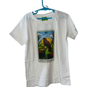 SUPER COCO  - TSHIRT KIDS- THE BLACK PARROT TAROT 1-2 WHITE