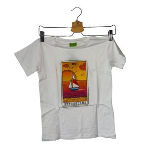 SUPER COCO  - TSHIRT KIDS- THE SUNSET TAROT 1-2 WHITE