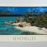 ECA IMAGE POSTCARD LARGE - ANSE SOURCE D'ARGENT, LA DIGUE No.054