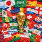WORLD CUP FLAGS 90X150 CM 5CM