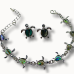ANNETTE BARBE - TURTLE EARRING STUD & BRACELET