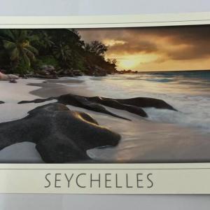 ECA IMAGE POSTCARD LARGE - ANSE GEORGETTE, PRASLIN No.064