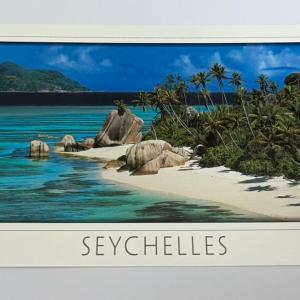 ECA IMAGE POSTCARD LARGE - ANSE SOURCE D'ARGENT, LA DIGUE No.054