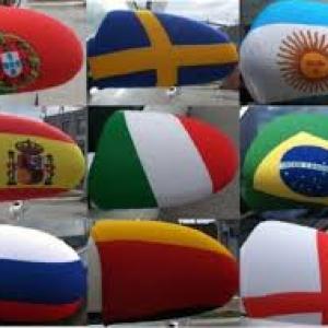 CAR MIRROR FLAGS 8C