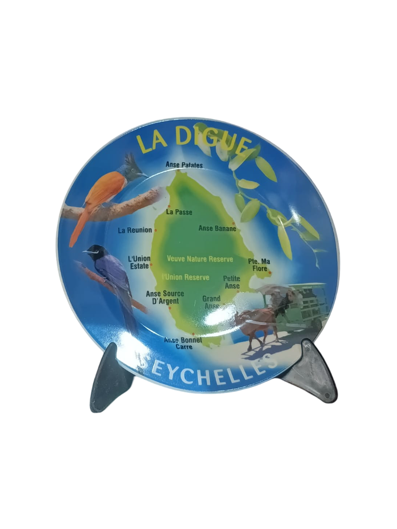 GRAND ANSE SOUVENIR - LARGE PLATE (LA DIGUE)