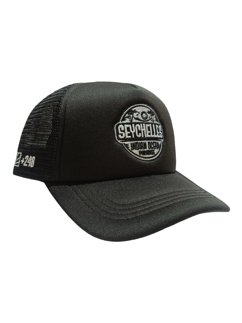 KARAPAS - BLACK SEYCHELLES TRUCKER CAP