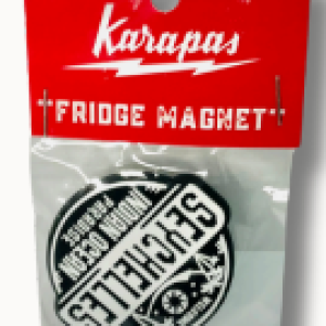 KARAPAS - FRIDGE MAGNET BLACK - SEYCHELLES