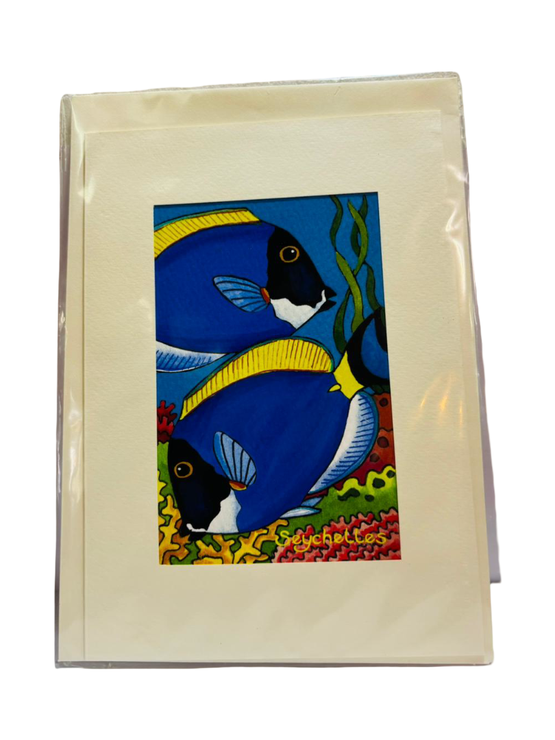 PIXELAND - GREETING CARD (LARGE) TWO FISH