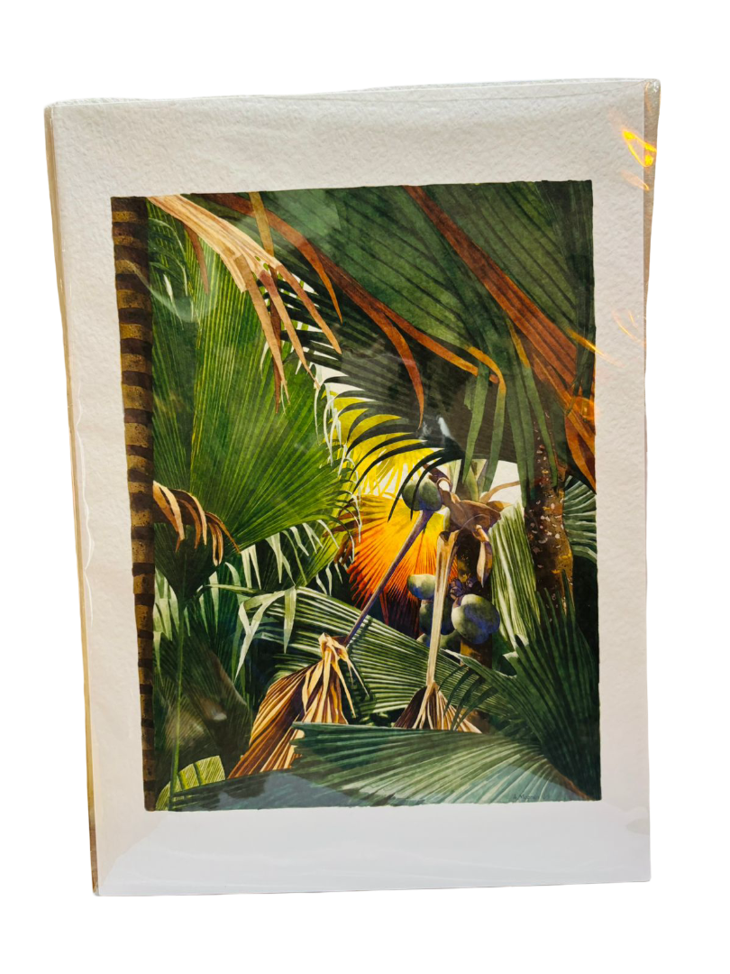 PIXELAND - ART PRINT (MEDIUM) VALLEE DE MAI PALMS