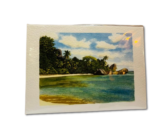 PIXELAND - ART PRINT (SMALL) SOURCE D'ARGENT BEACH