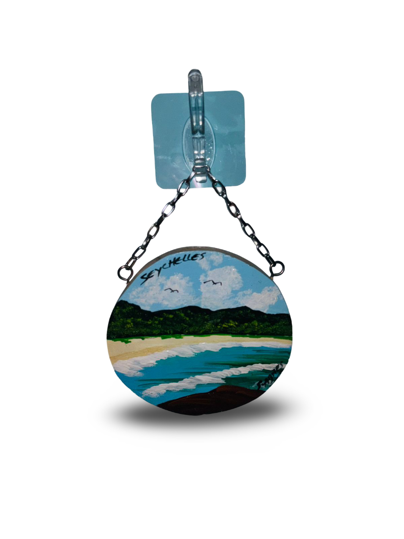 HIJIRAH GRAFT (SEYCHELLES) - Wooden Hanging round (Hook)