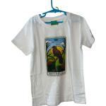 SUPER COCO  - TSHIRT KIDS- THE BLACK PARROT TAROT 6-8 WHITE