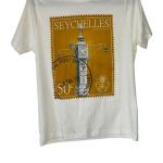 SUPER COCO  - TSHIRT ADULT- VICTORIA CLOCKTOWER STAMP XS WHITE