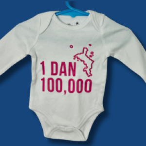 NE Kreol - Baby Onesie - 1 dan 100,000 (Pink)