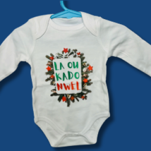 NE Kreol - La ou Kado nwel Onesie (3-6months)