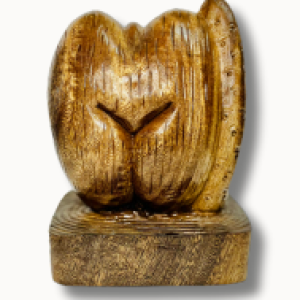 CNC CARVING - COCO DE MER WITH MALE ON STAND (S)