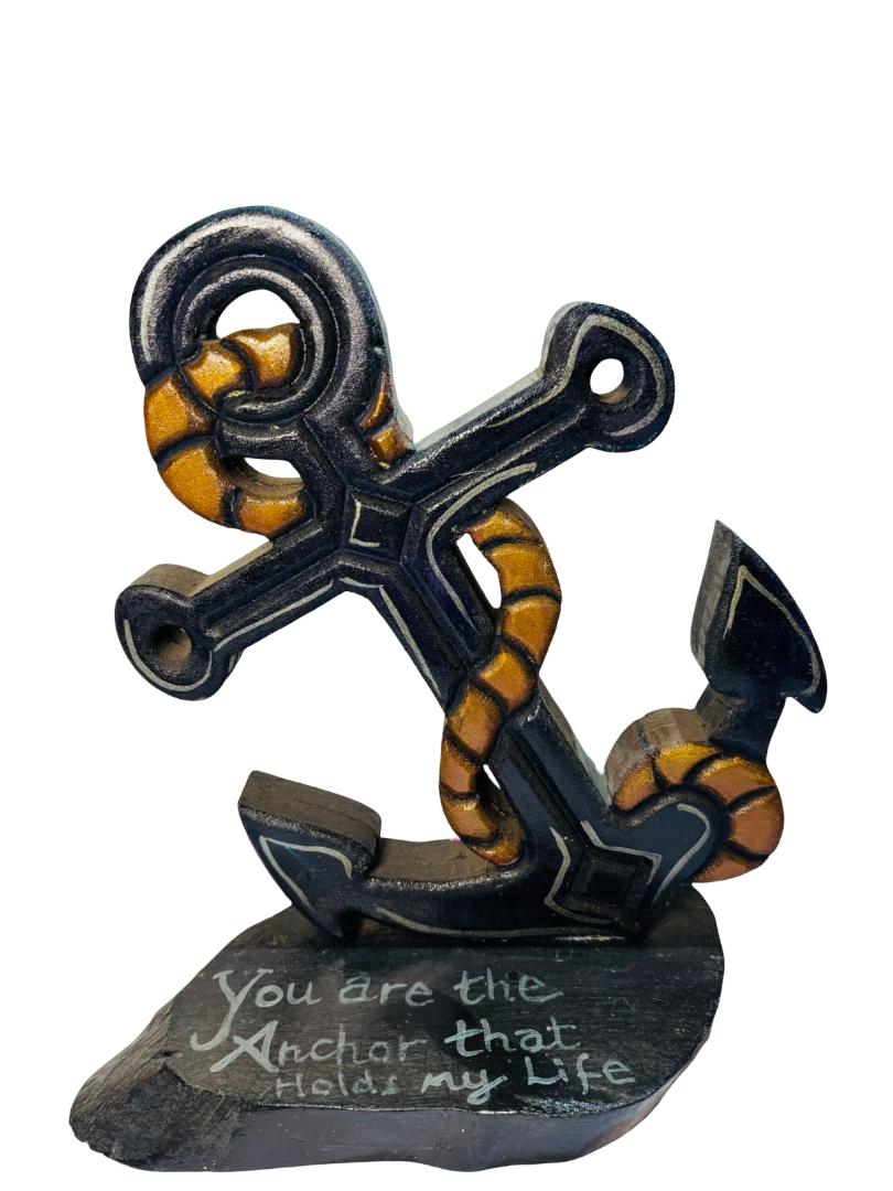 CNC CARVING - ANCHOR WITH STAND