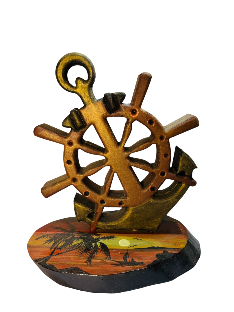 CNC CARVING - ANCHOR WITH STAND