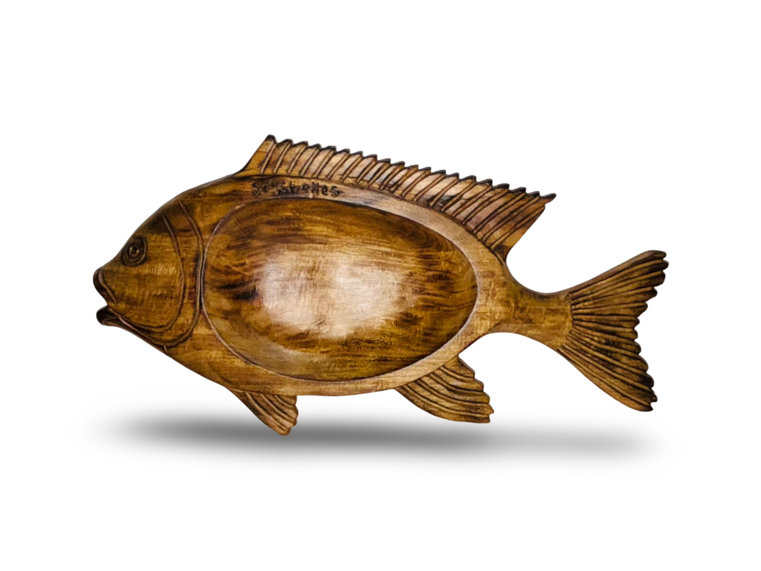 CNC CARVING - FISH TRAY BOWL