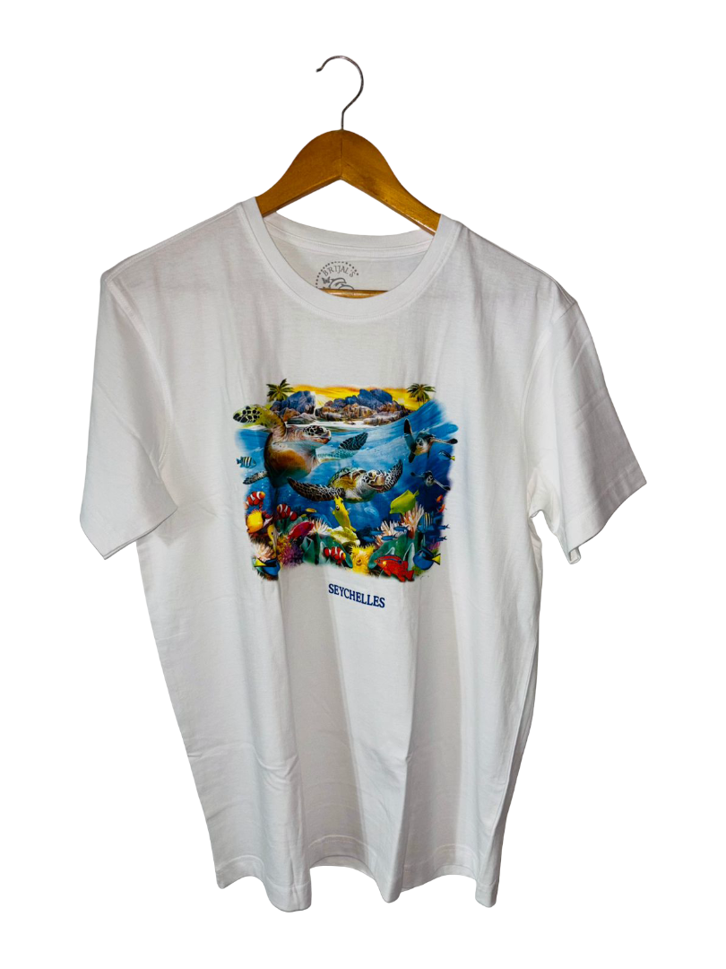 DYNAMIC SPORTS - SEYCHELLES PRINTED T-SHIRT (M)