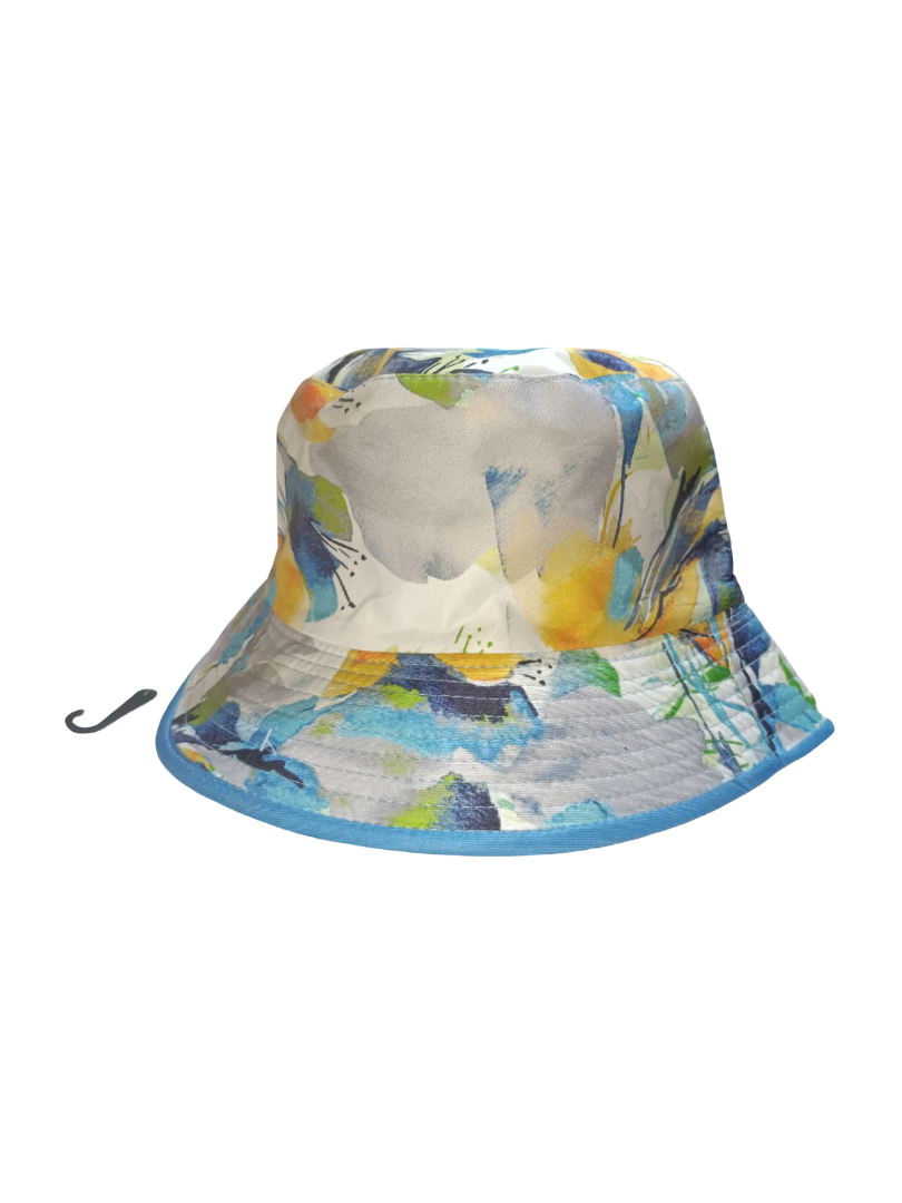 STILE ITALIANO - FISHING/BUCKET HAT FLORAL -blue