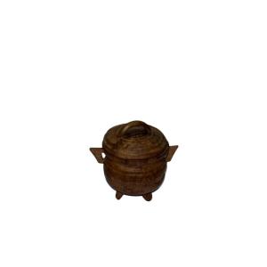 ROLAND PAYET - CREOLE WOODEN COOKING POT SMALL (MARMIT)
