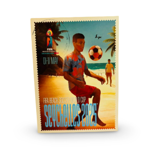 FIFA BEACH SOCCER POSTCARD POSTCARD- KICKING IT WITH TIKAY
