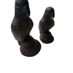 Seychelles  Blackparrot statue